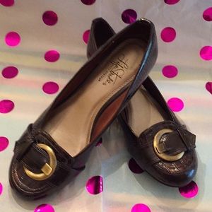 Life Stride soft system croc style low wedge shoe